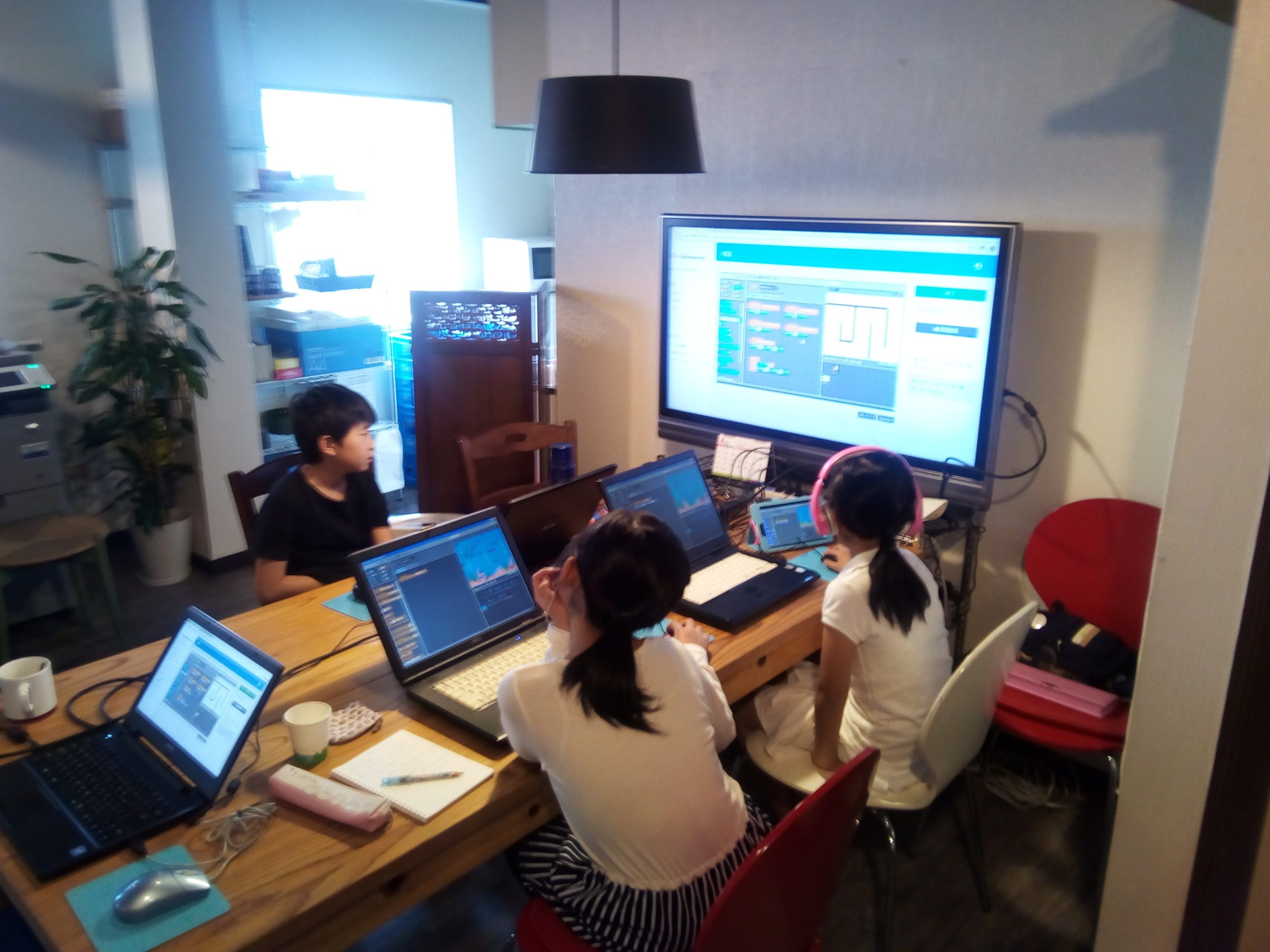 プログラミング教室の授業風景